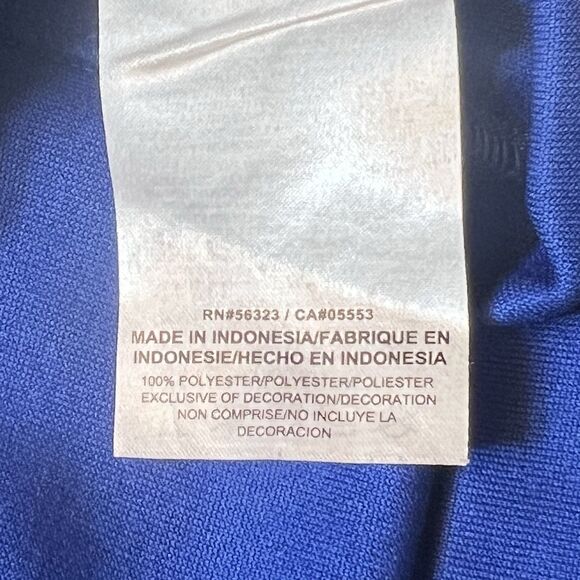 Texas Rangers Jacket Mens XXL Blue Nike Dri Fit Full Zip Logo Embroidered - Picture 8 of 10